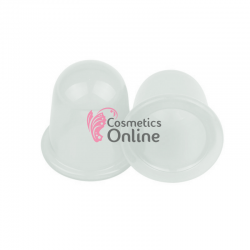 Ventuze de masaj Banki corporal anticelulitic Medie din silicon Transparent, set 2 bucati Cod 75005